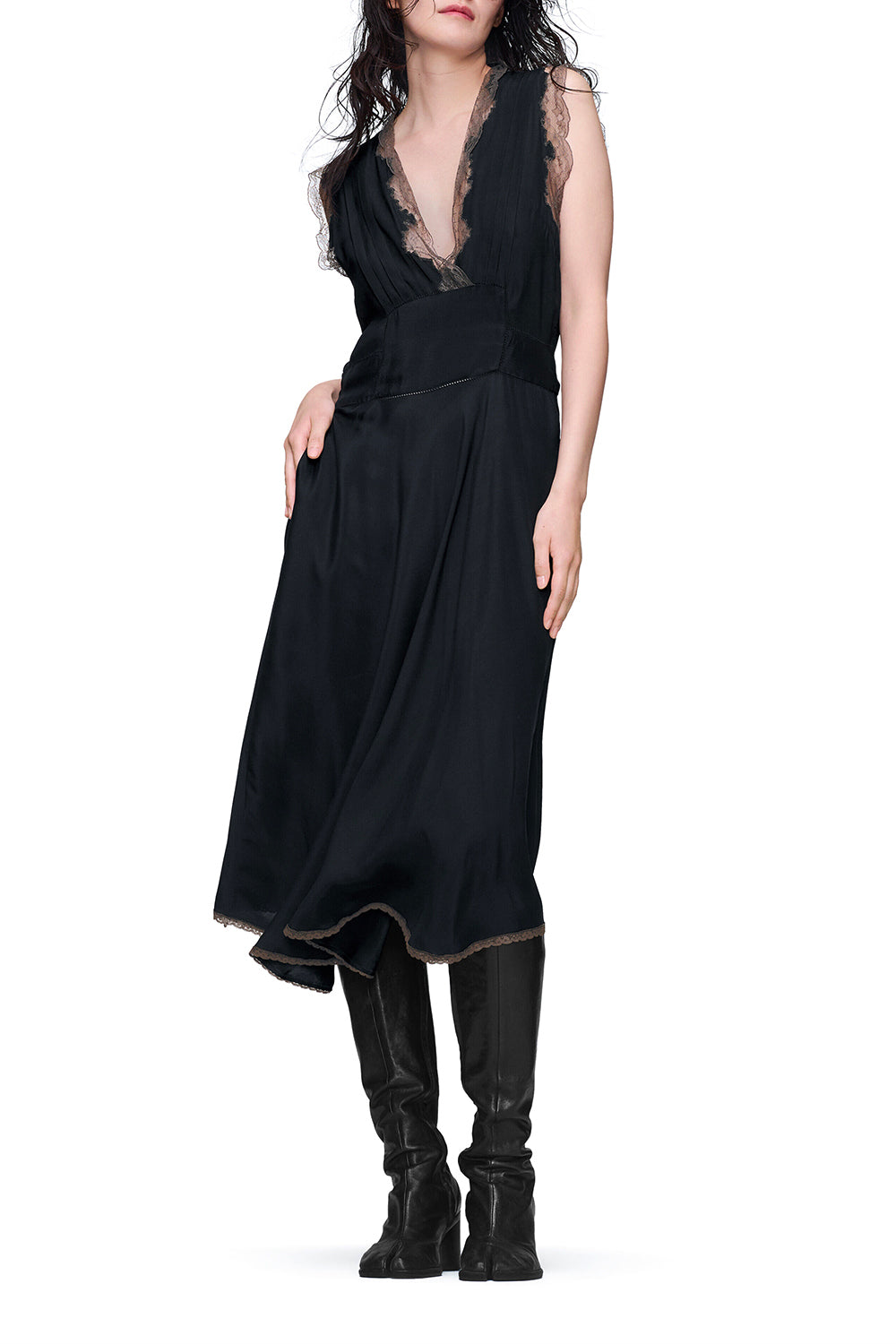 MAISON MARGIELA Abito midi in seta