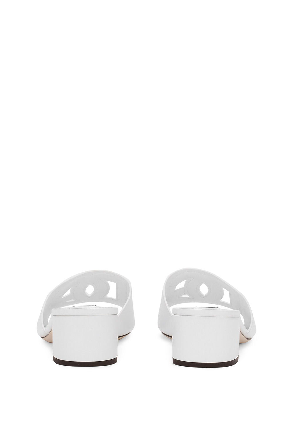 DOLCE & GABBANA Pantoletten aus Kalbsleder mit DG-Logo für Millennials