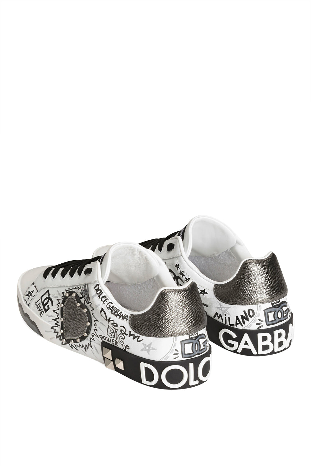 DOLCE & GABBANA Sneaker portofino in pelle di vitello