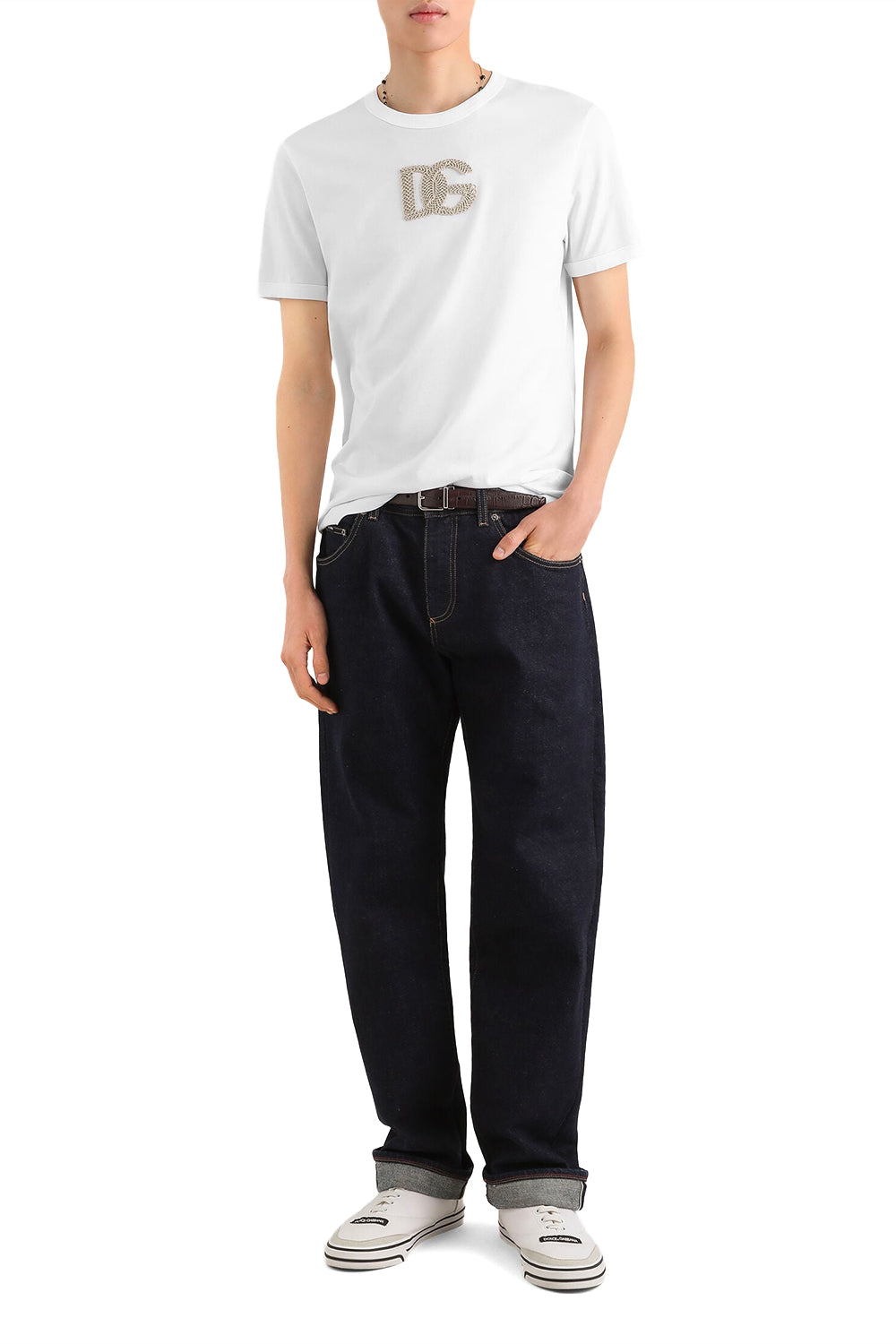 DOLCE & GABBANA T-shirt in cotone con patch