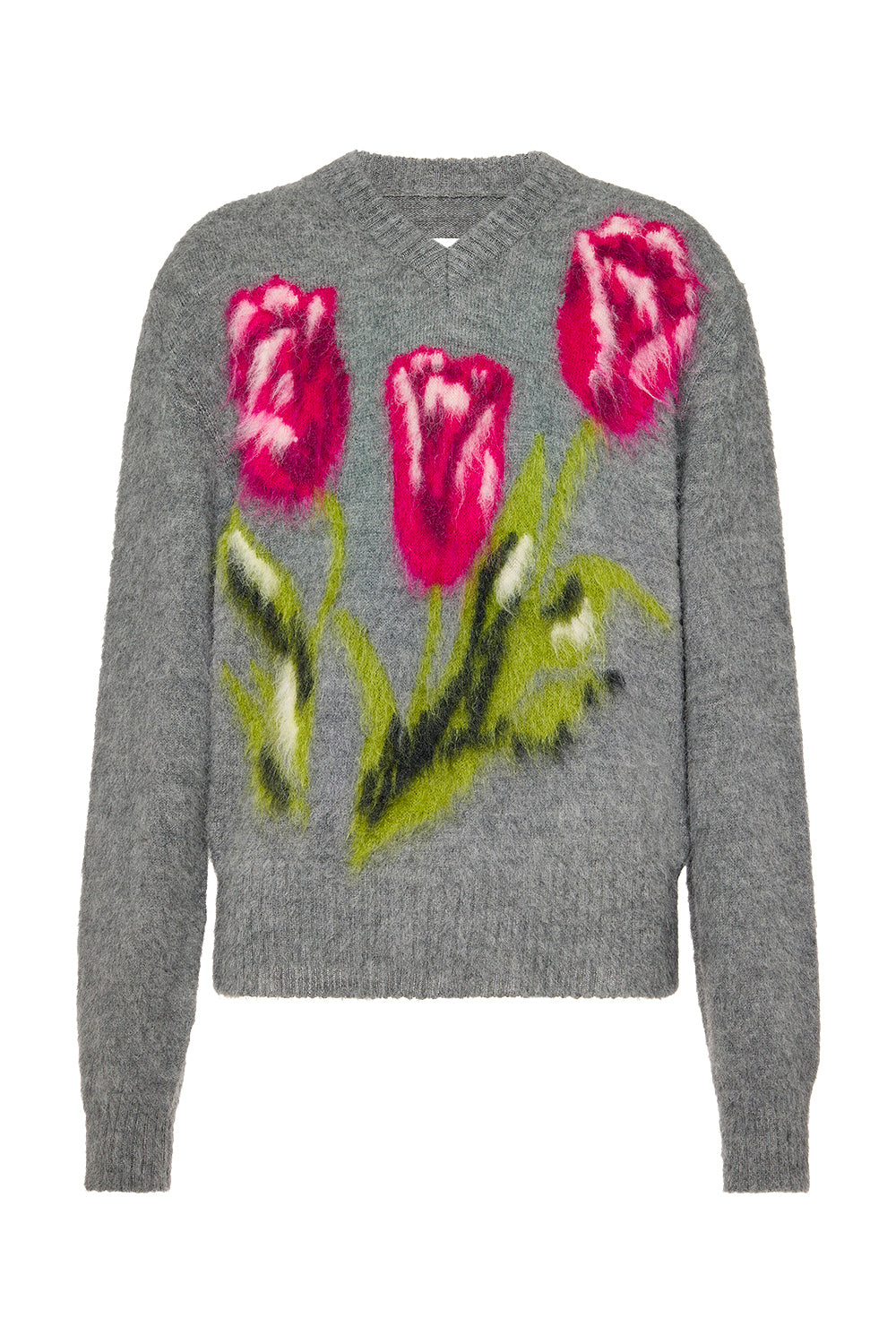 MAISON MARGIELA Wool Sweater with Floral Patterns