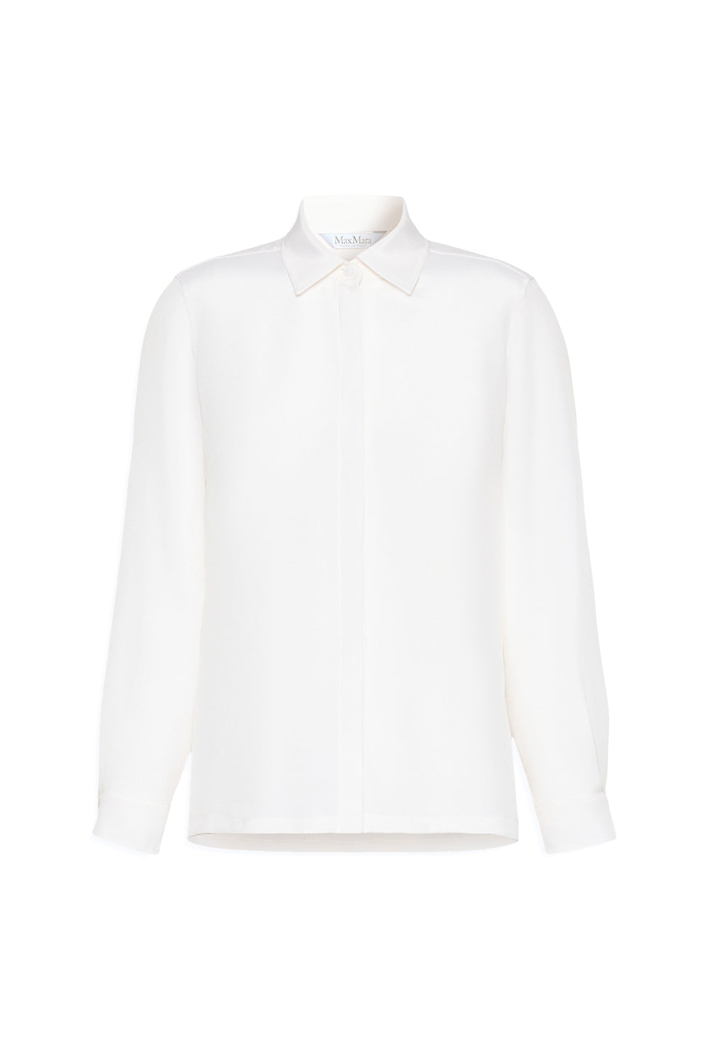 MAX MARA "MXMGERANIO" Silk Crêpe de Chine Shirt