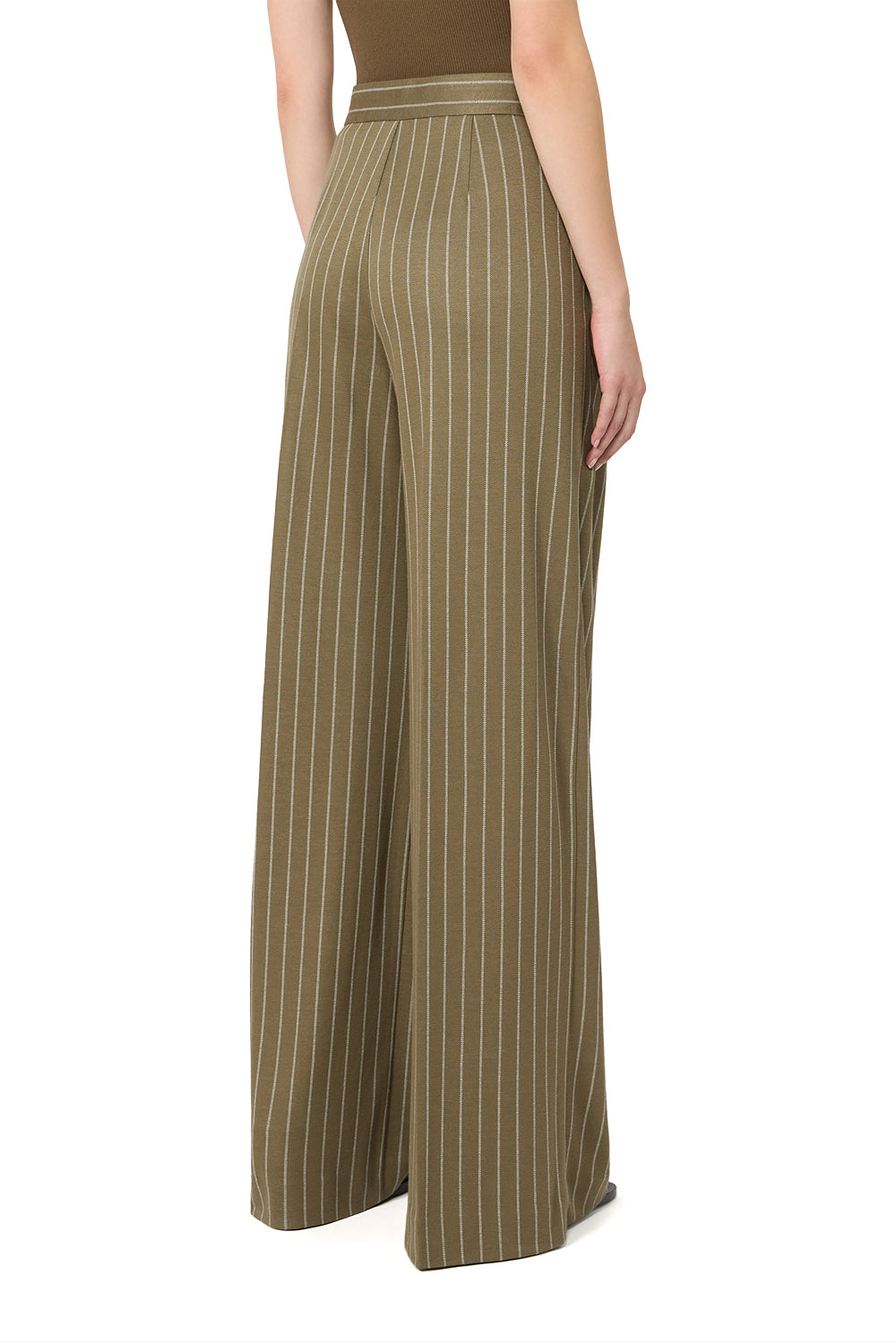 MAX MARA Nadelstreifen-Jerseyhose „MXMRIO“