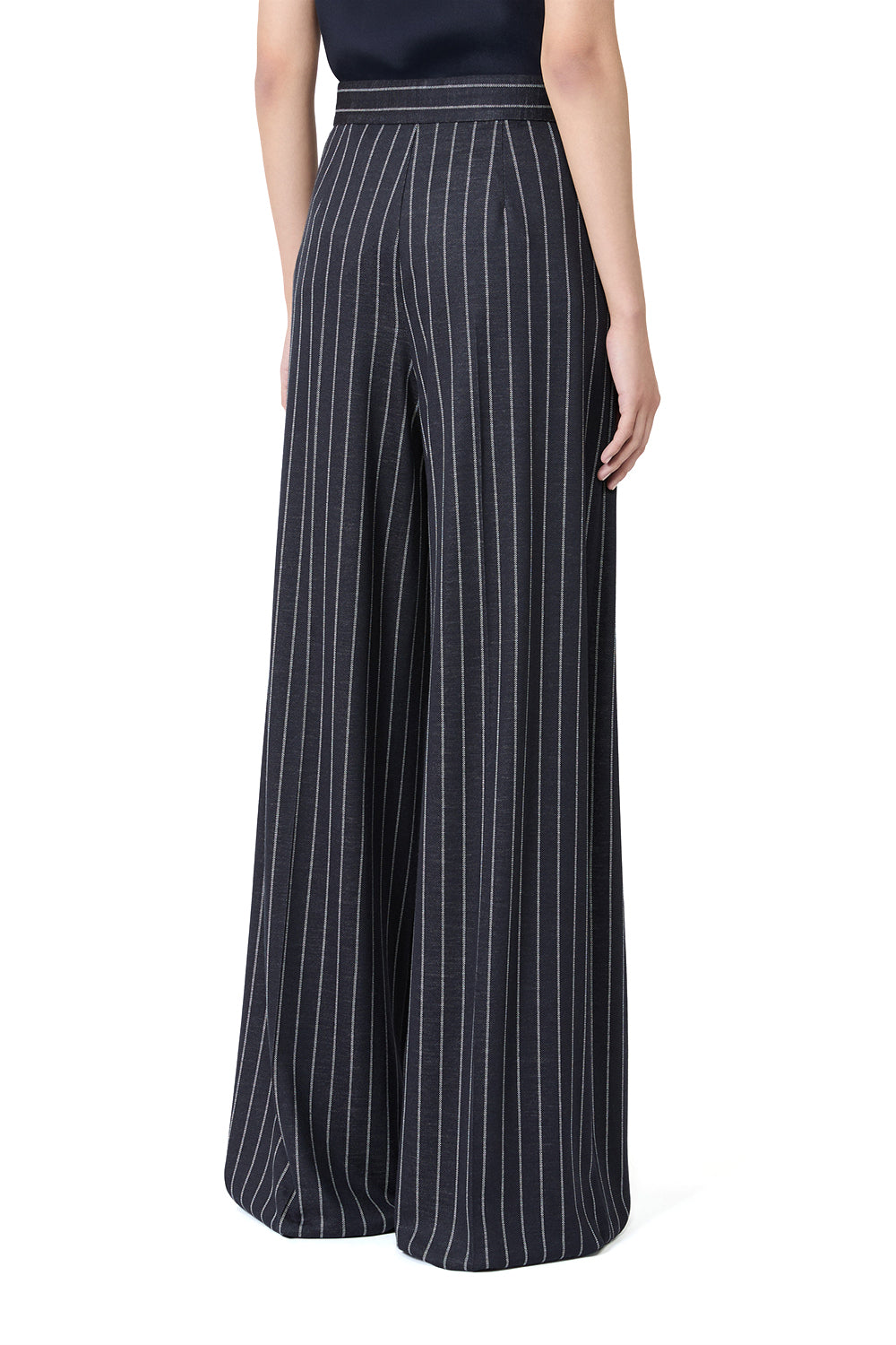 MAX MARA Pantalone in jersey gessato "MXMRIO"