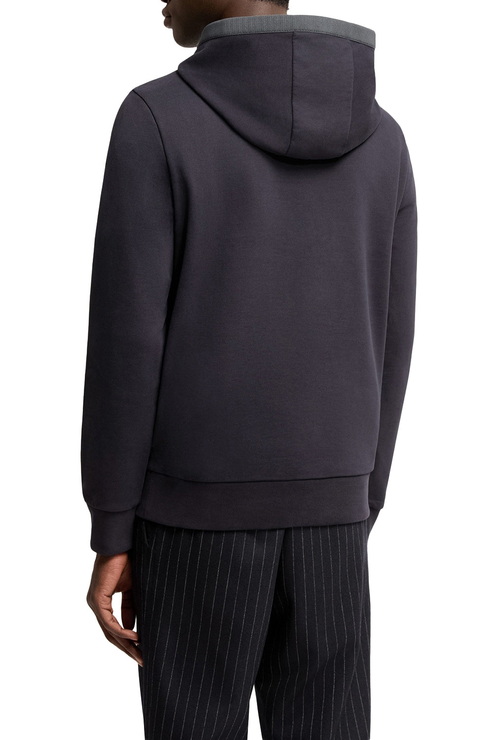 MONCLER Felpa con cappuccio e logo in cotone spazzolato