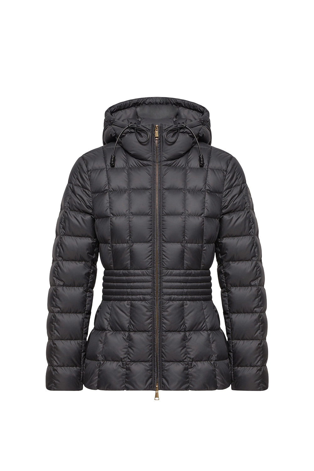 MONCLER Piumino corto Engoulevent con cappuccio e trapuntatura quadrata