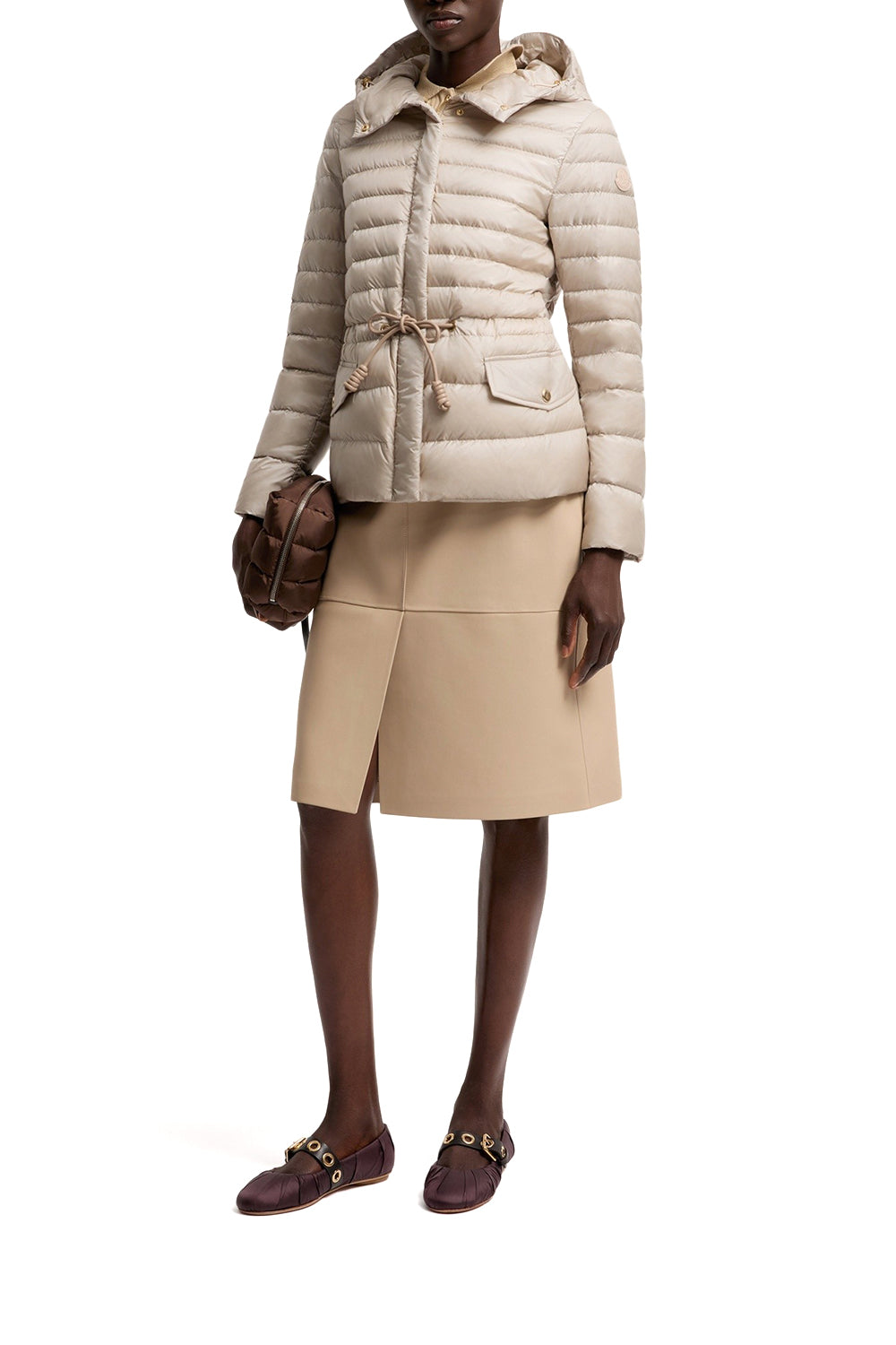 MONCLER Piumino corto Raies con cappuccio