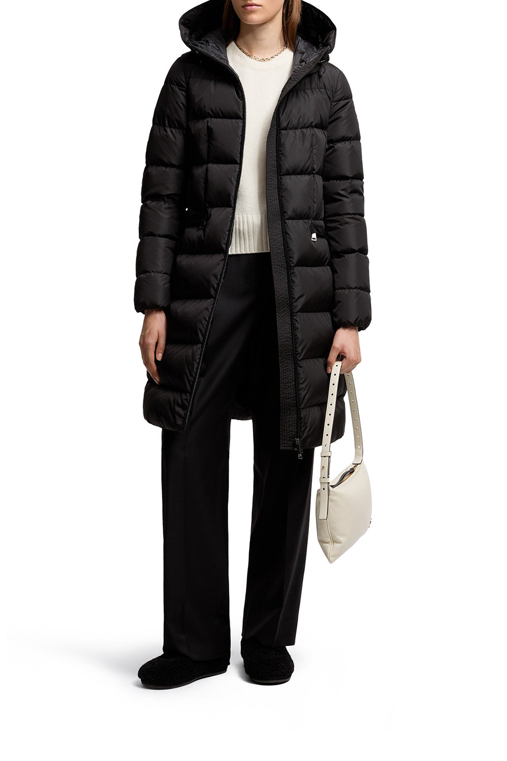 MONCLER Avocette 带帽长款羽绒服