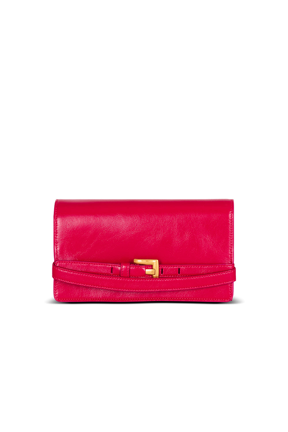 BALMAIN Portafoglio Shuffle con catena in pelle di vitello
