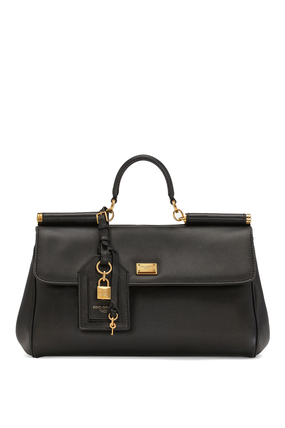 DOLCE & GABBANA Borsa a mano My Sicily in pelle di vitello plongé