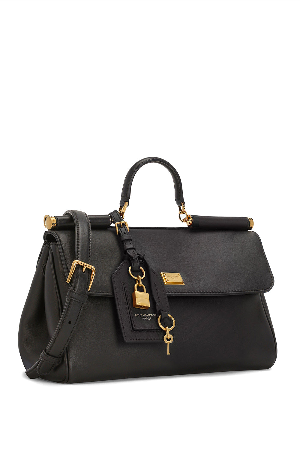 DOLCE & GABBANA Borsa a mano My Sicily in pelle di vitello plongé