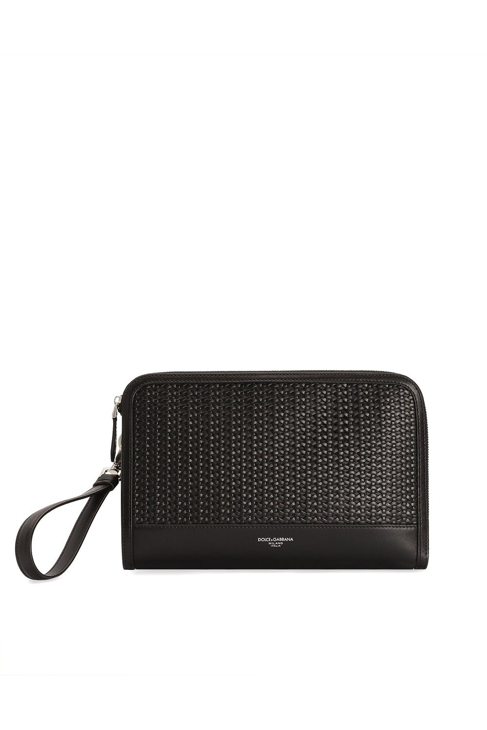 DOLCE & GABBANA Pochette atene in pelle di vitello plongé