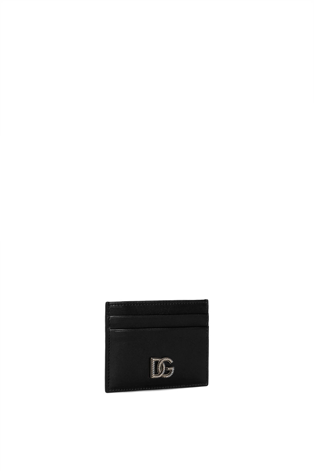 DOLCE & GABBANA Portacarte in pelle di vitello con logo DG