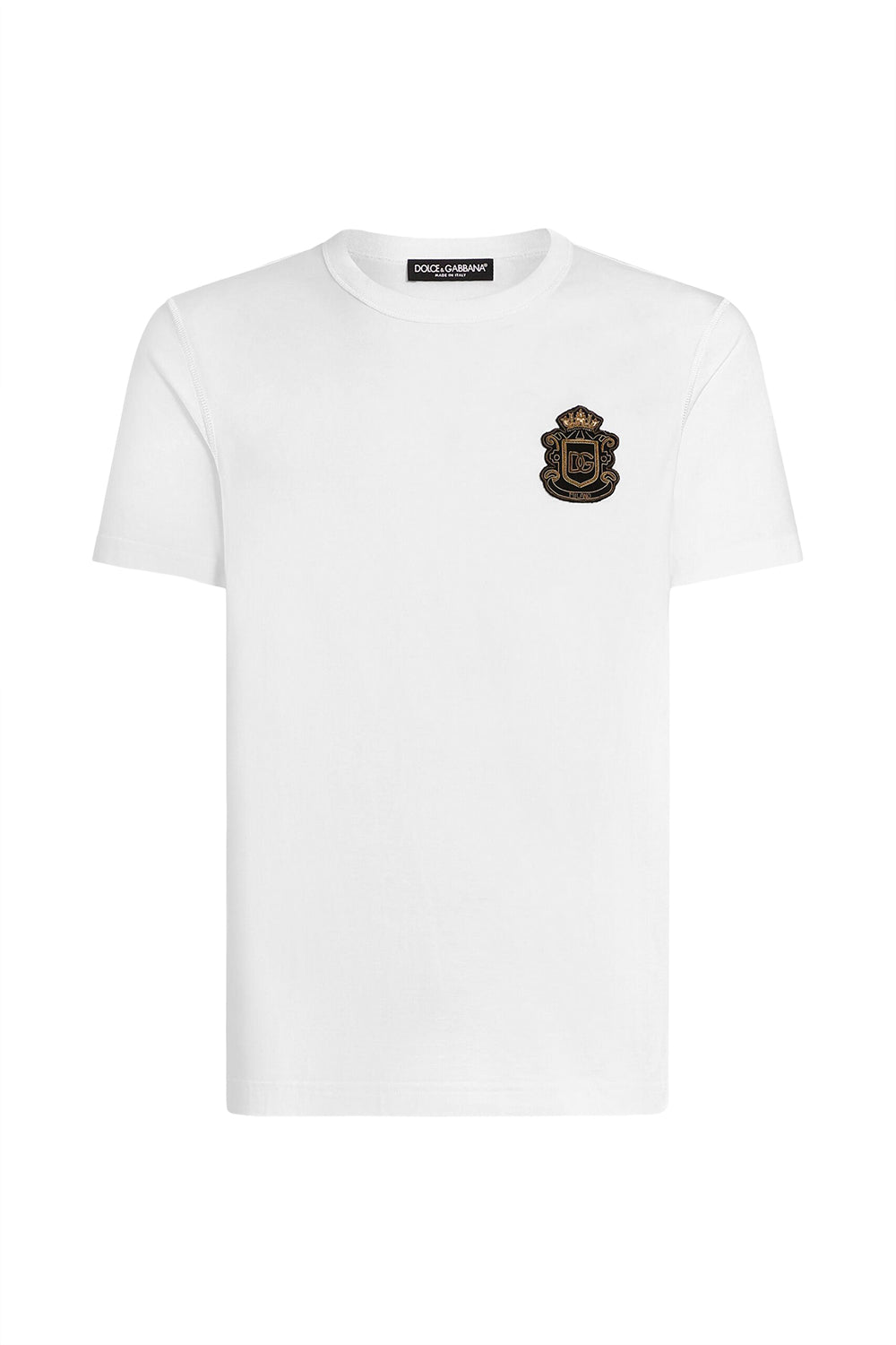 DOLCE & GABBANA T-shirt con patch araldico