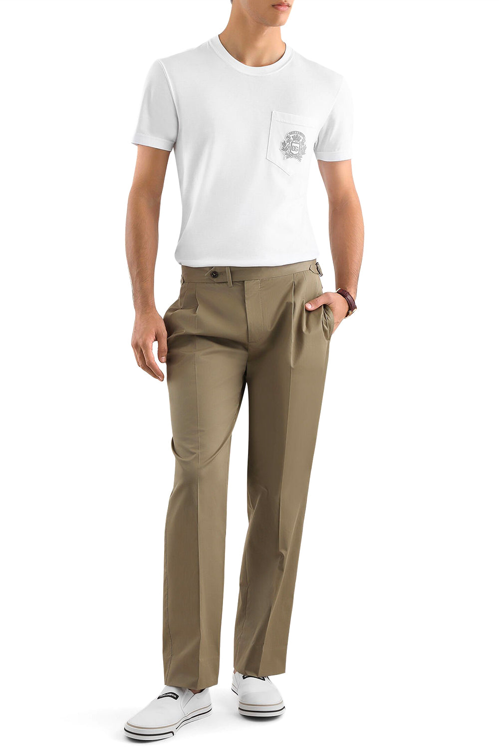 DOLCE & GABBANA T-shirt in cotone con ricamo