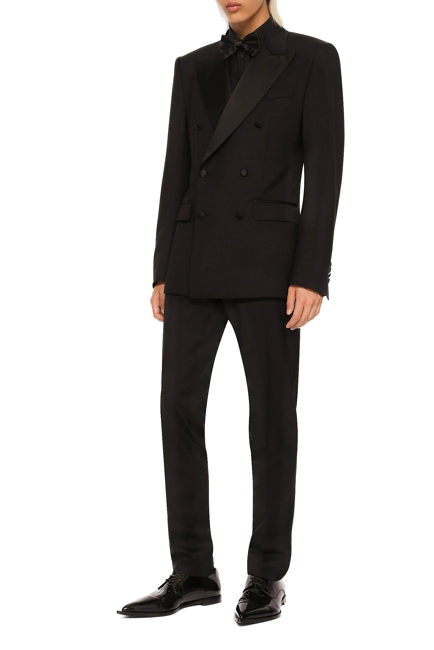 DOLCE & GABBANA Dreiteiliges „Sicilia“-Smoking-Kostüm aus Stretch-Wolle