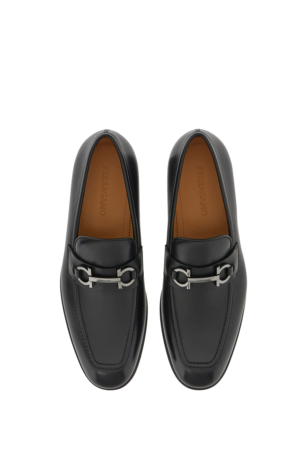FERRAGAMO Loafer with Gancini Embellishment