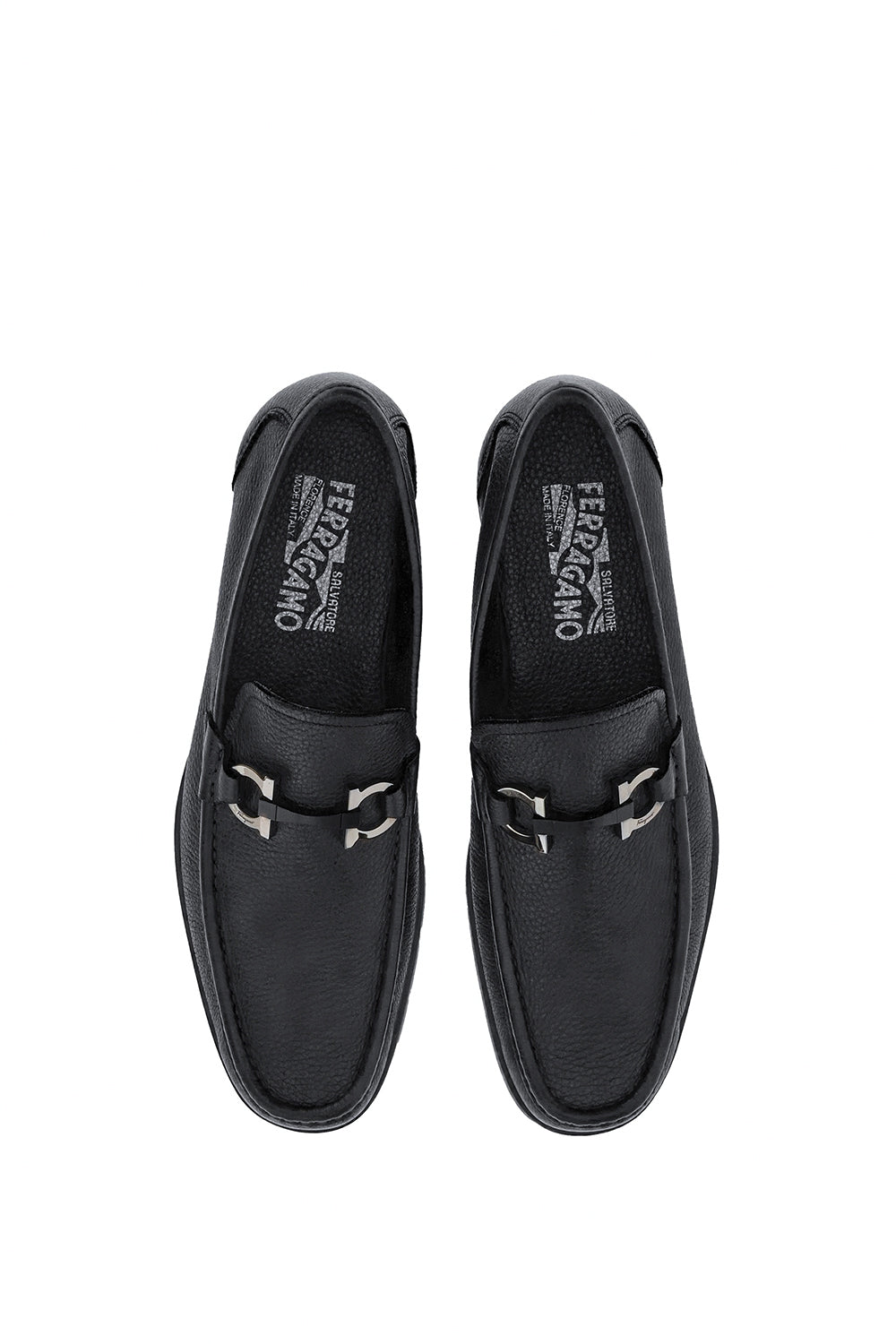 FERRAGAMO Loafer with Gancini Embellishment