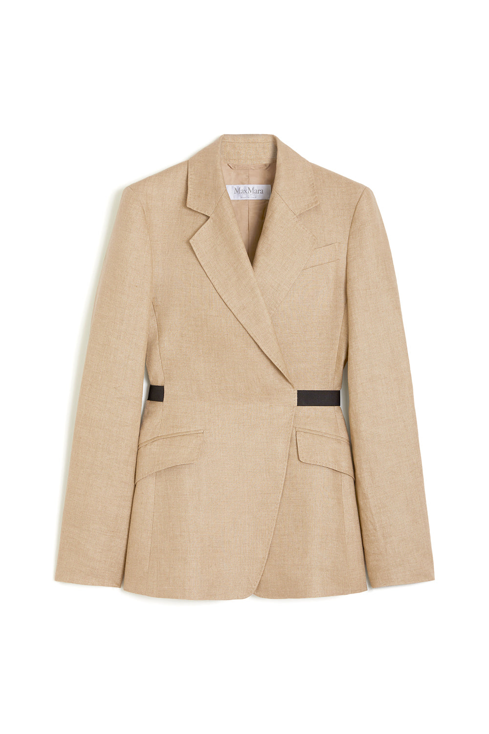 MAX MARA 棉羊毛帆布双排扣西装外套“MXSFIONDA”