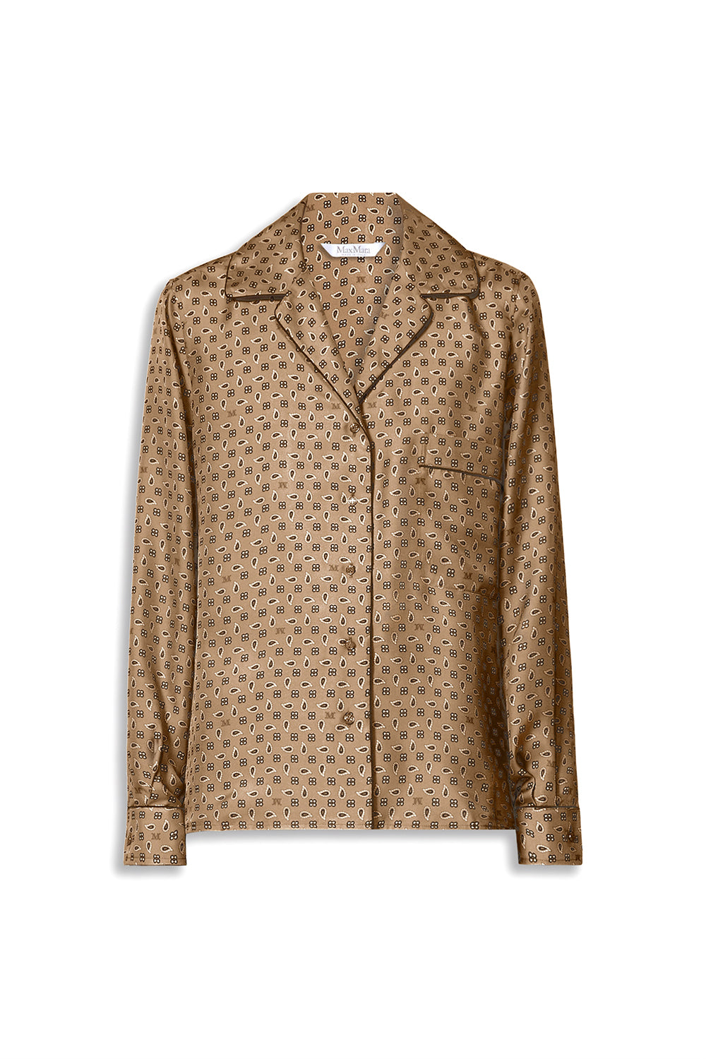 MAX MARA Semi-fitted printed silk shirt MXMDISCO