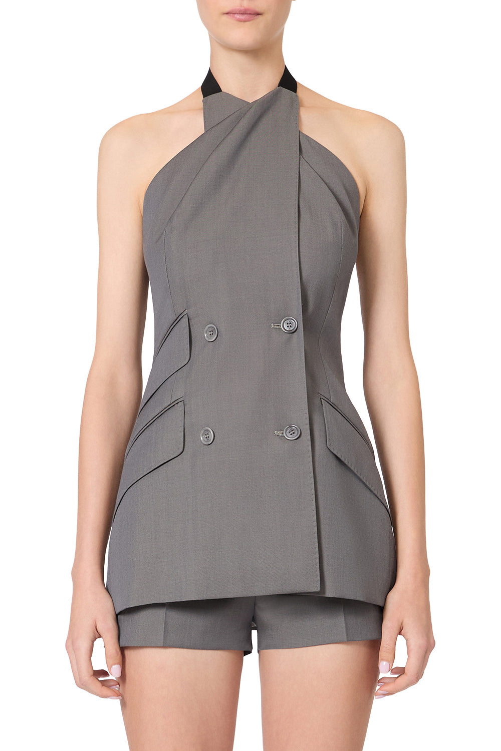 MAX MARA “MXSCALI” 羊毛加巴甸无袖夹克
