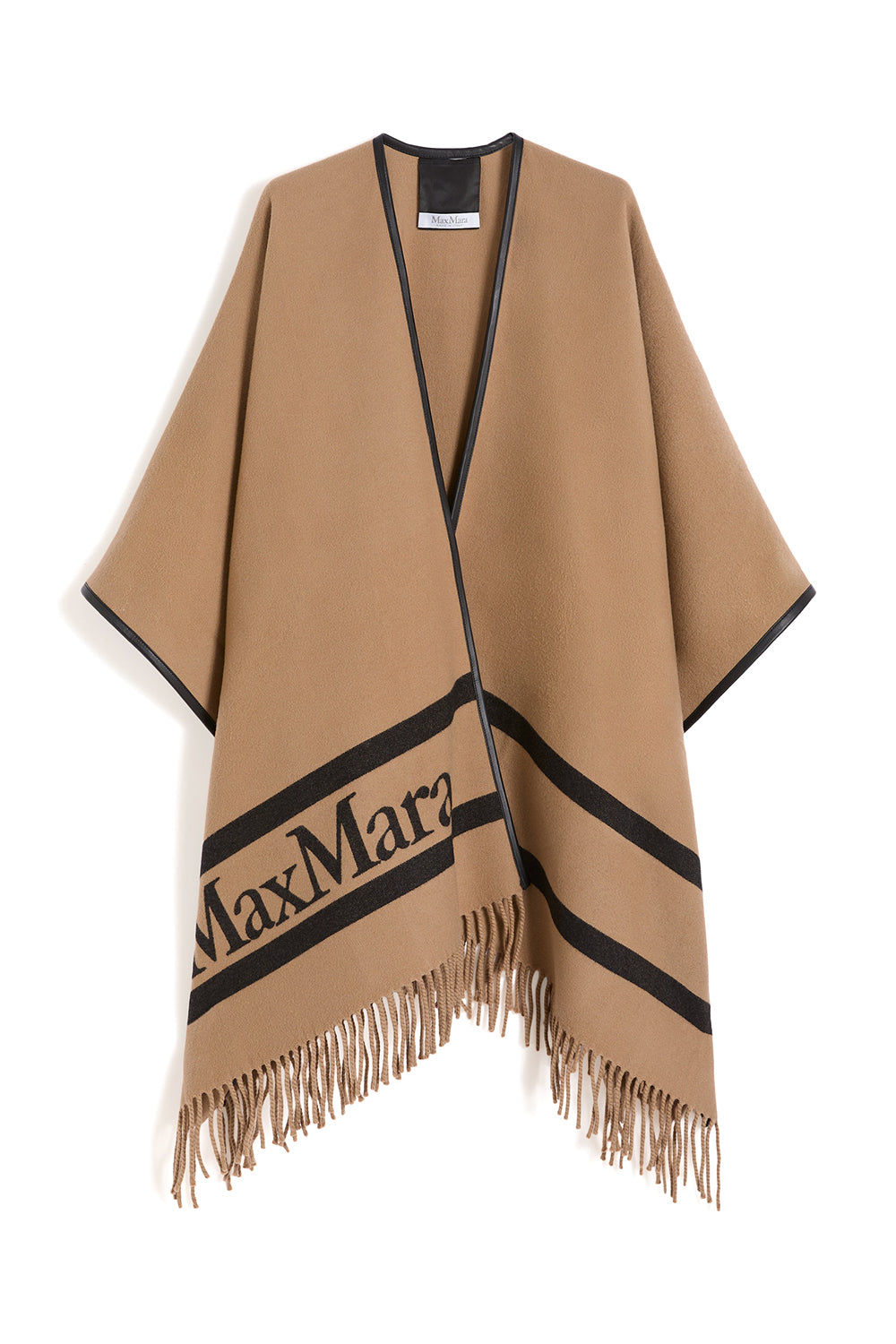 MAX MARA Poncho aus Jacquard-Wolle „MXAARIS“