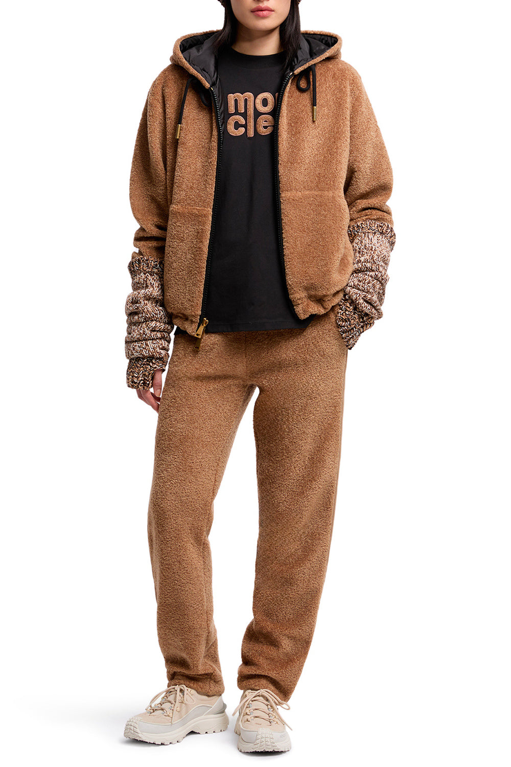 MONCLER T-Shirt in Cotone con Logo Teddy
