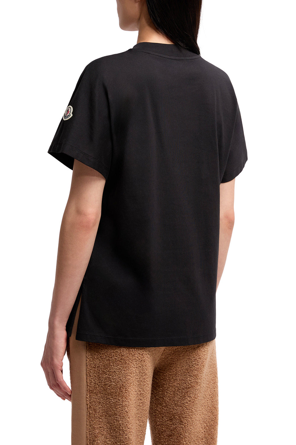 MONCLER Cotton T-Shirt with Teddy Logo