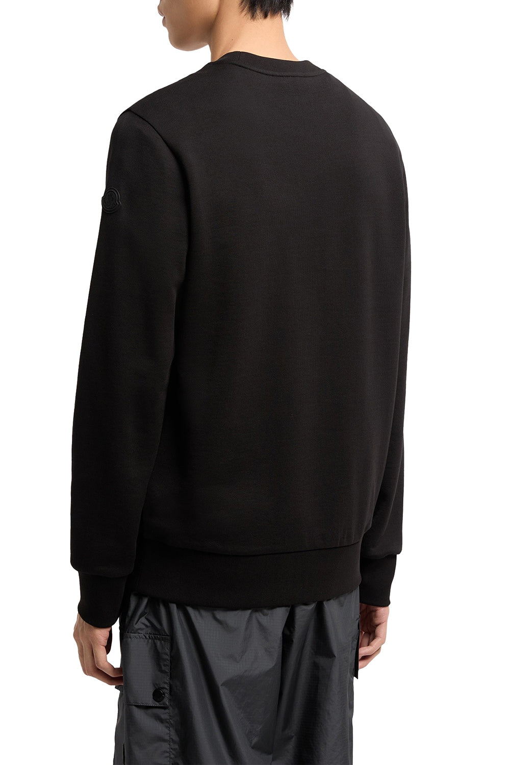 MONCLER T-shirt a maniche lunghe in jersey di cotone con logo