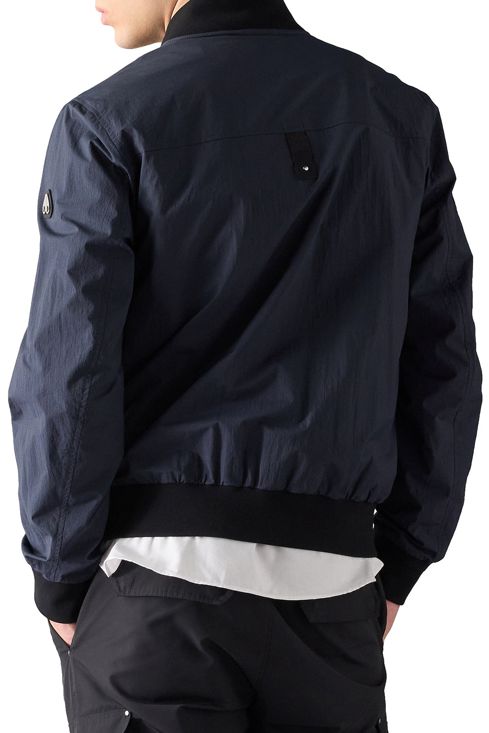 MOOSE KNUCKLES Courville Bomberjacke mit Crinkle-Optik
