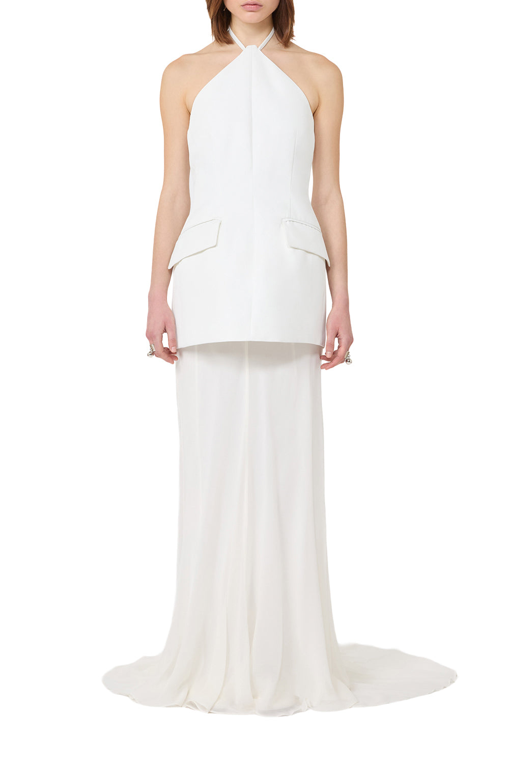 SPORTMAX Abito con doppio materiale "SPXPINNE"