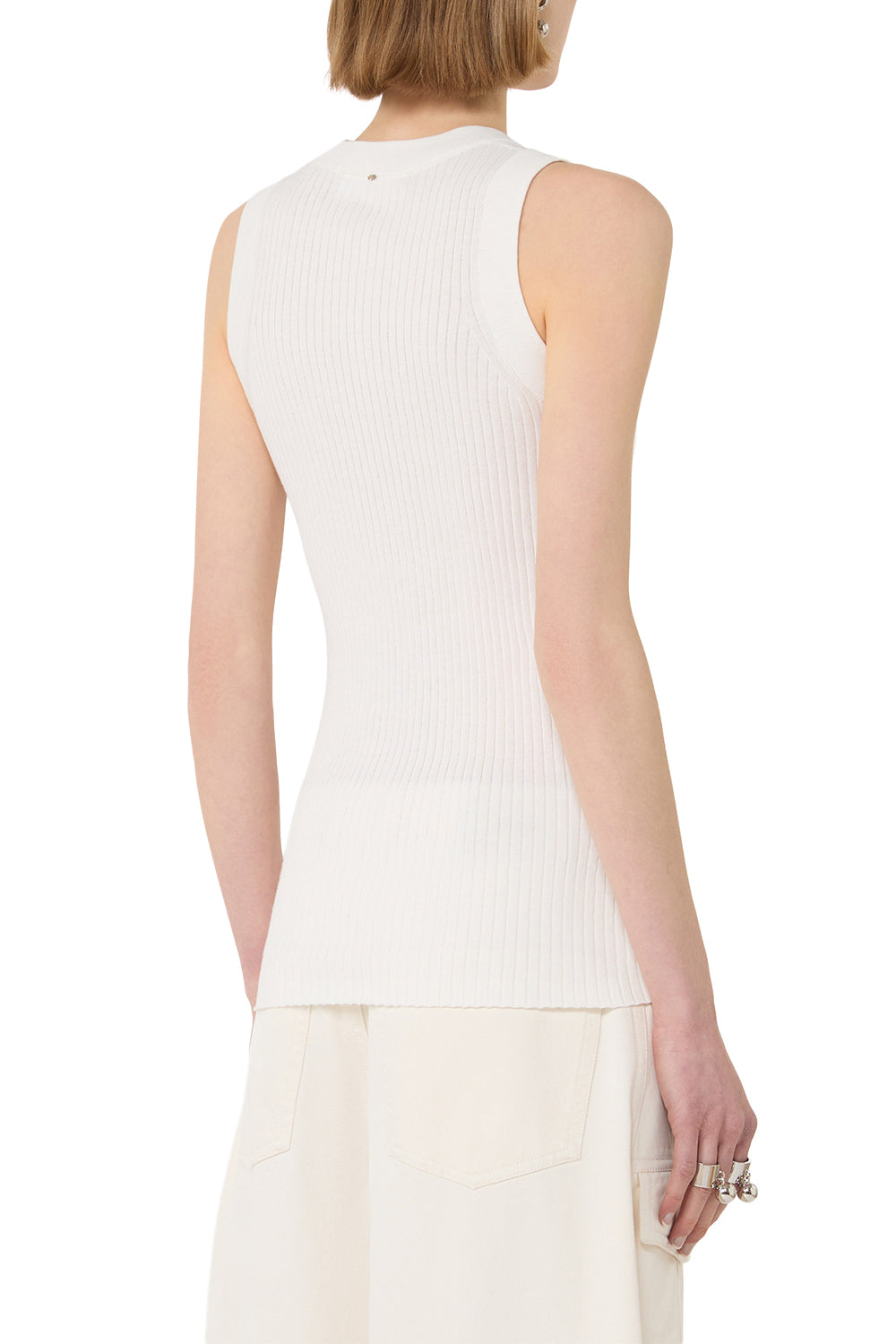 SPORTMAX 면 소재 탱크톱 "SPXTIONE"