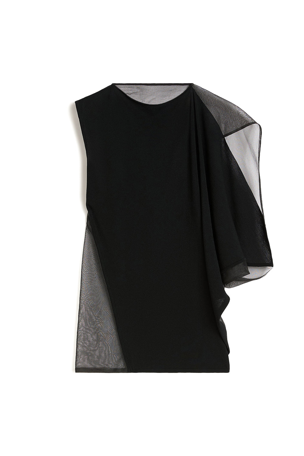 SPORTMAX Asymmetrical Stretch Viscose Top "SPSGERANIO"