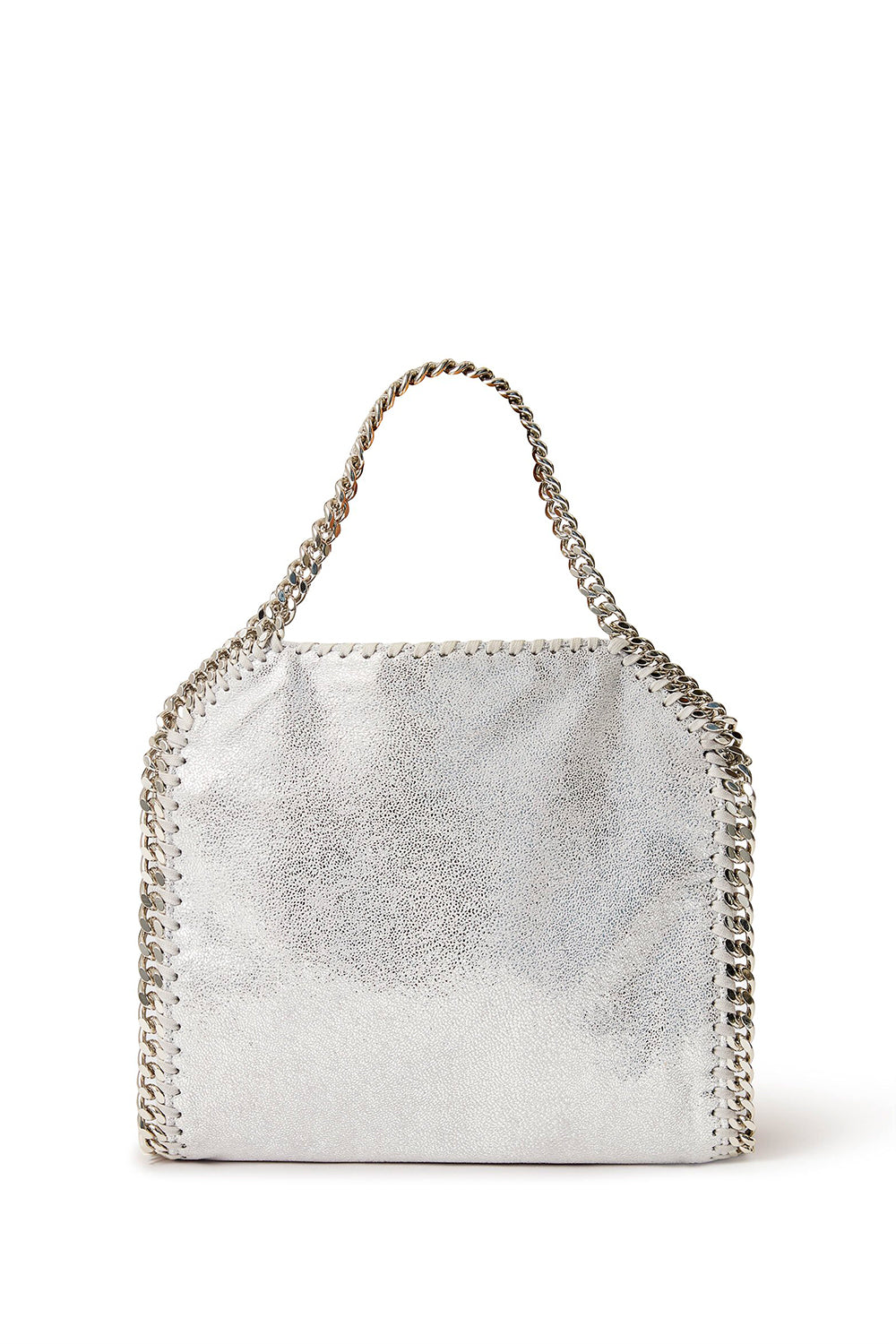STELLA MCCARTNEY Mini-Falabella-Tote-Tasche in Metallic-Optik