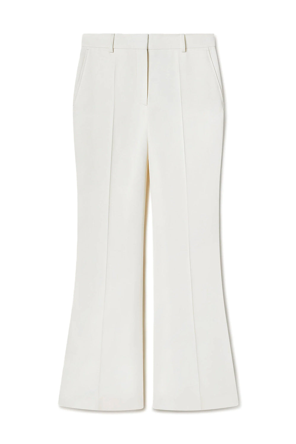 STELLA MCCARTNEY Pantaloni Bootcut a Vita Alta in Lana