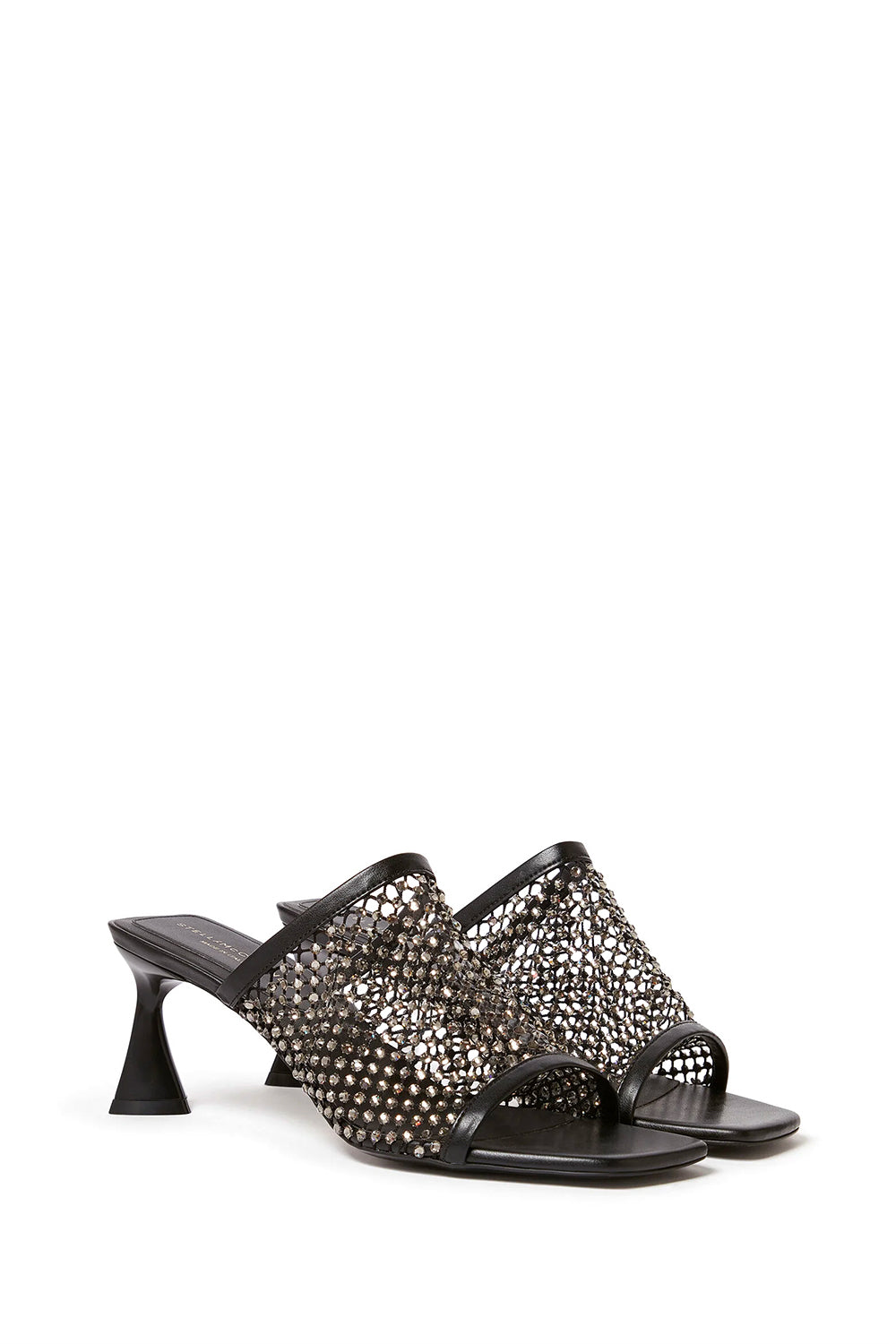 STELLA MCCARTNEY Sabot in rete con cristalli